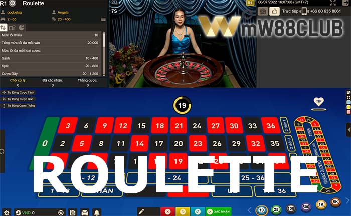 Tìm hiểu cách chơi Roulette trực tuyến tại nhà cái W88