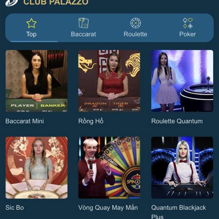 Tìm hiểu về nền tảng casino trực tuyến Club Palazzo W88